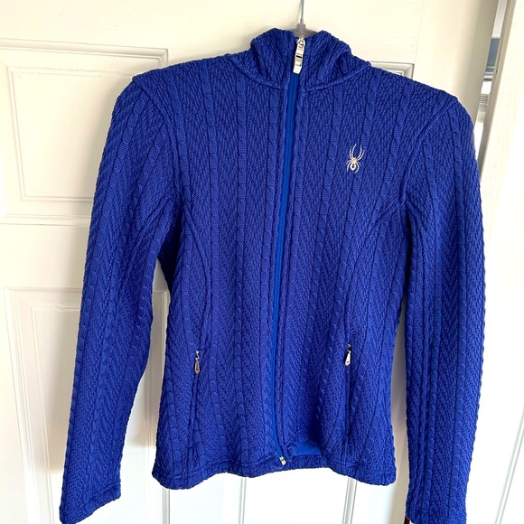 Spyder ‘core sweater’ indigo/purple hoodie - Picture 1 of 6